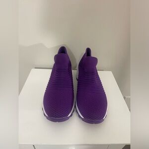 Vibrant Purple Slip-On Sneakers